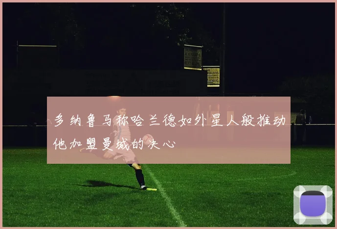多纳鲁马称哈兰德如外星人般推动他加盟曼城的决心